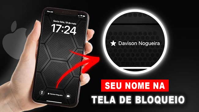 IPhone Como Colocar Seu Nome Na Tela De Bloqueio Sem Apps