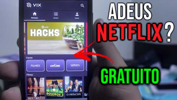 Aplicativo Igual a Netflix 100% Gratuito na PlayStore VIX CINE e TV