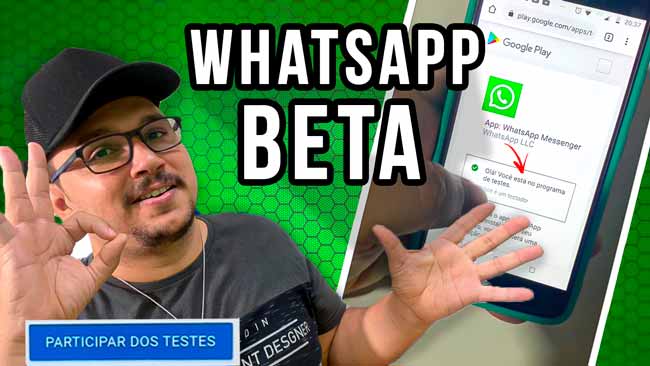 Como Ser Usuário Beta do Whatsapp (Sem Limite De Participação)